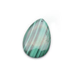 Natural Malachite Flat Water Drop Shape Pendant Gemstone