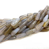 Malachite Gray Agate Stone Beads 15'' Faceted Drop DIY Loose Beads