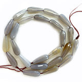 Malachite Gray Agate Stone Beads 15'' Faceted Drop DIY Loose Beads