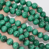 Natural Malachite Round Beads 10mm