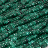 Natural Malachite Round Beads 4.2mm Loose, Not Complete Round