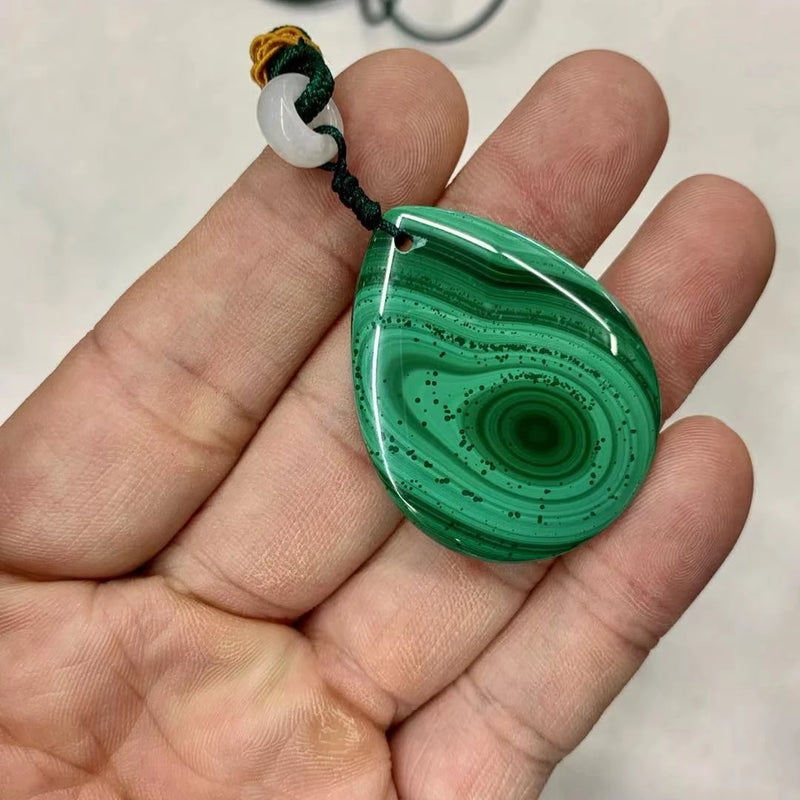 Malachite Necklace Pendant DIY Jewelry for Women