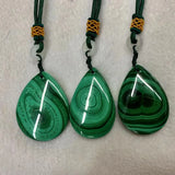 Malachite Necklace Pendant Natural Gemstone Diy Jewelry For Women