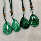 Malachite Necklace Pendant Natural Gemstone Diy Jewelry For Women