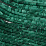 Natural Malachite Round Tube Beads 5x13mm