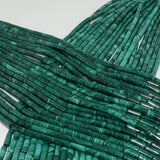 Natural Malachite Round Tube Beads 5x13mm