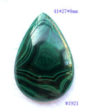 Malachite Teardrop Pendant for Jewelry, Weddings, Birthday Gift