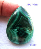 Malachite Teardrop Pendant for Jewelry, Weddings, Birthday Gift
