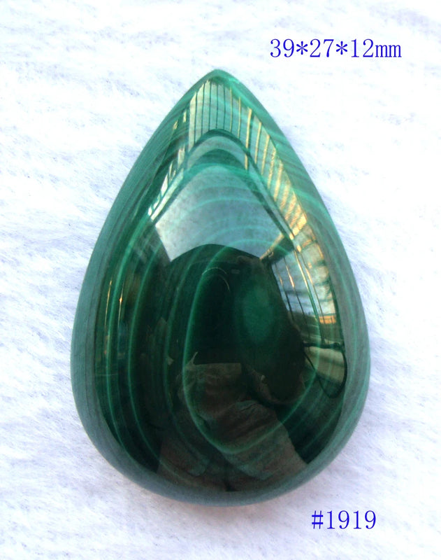 Malachite Teardrop Pendant for Jewelry, Weddings, Birthday Gift