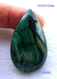 Malachite Teardrop Pendant for Jewelry, Weddings, Birthday Gift