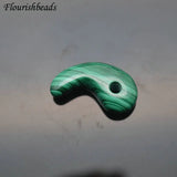 Natural Malachite Teeth Shape Pendant Gemstone Materials Fine Jewelry