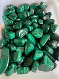 Natural Malachite Tumbled Stone Crystal Specimen Healing Gift Home Decoration