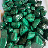 Natural Malachite Tumbled Stone Crystal Specimen Healing Gift Home Decoration