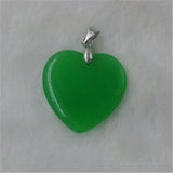 Malay Jade Heart Gourd 925 Silvery Jade Pendant Jewelry Lucky Amulet