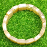 Marine Chalcedony Agate Bracelet - Modern Hand String Jewelry