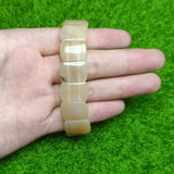 Marine Chalcedony Agate Bracelet - Modern Hand String Jewelry
