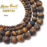 Matte Agate Quartz Turquoise Tiger Eye Beads for DIY Jewelry