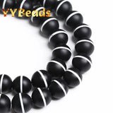 Matte Agate Round Beads 6-12mm for Jewelry Making