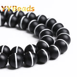 Matte Agate Round Beads 6-12mm for Jewelry Making