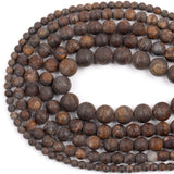 Matte Bronzite Stone Beads Round Spacer Beads 6/8/10mm DIY Jewelry Making
