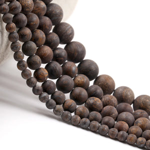 Matte Bronzite Stone Beads Round Spacer Beads 6/8/10mm DIY Jewelry Making
