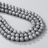 Matte Druzy Agate Stone Beads for DIY Bracelet 6/8/10/12MM