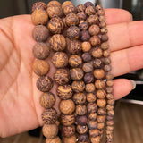 Matte Elephant Skin Jaspers Round Stone Beads 15'' 4 6 8 10mm