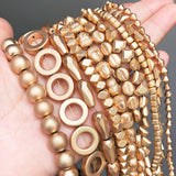 Matte Frosted Hematite Stone Beads for Jewelry Making
