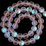 Matte Pink Austrian Crystal Spacer Round Bead 6-12 MM
