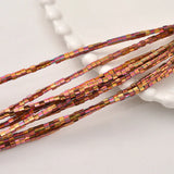 Matte Rainbow Hematite Gravel Spacer Beads 15''