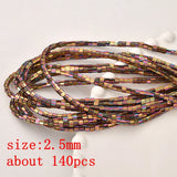 Matte Rainbow Hematite Gravel Spacer Beads 15''