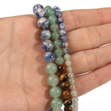 Matte Tiger Eye Jades Beads 6-10mm 15''
