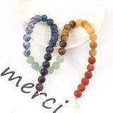 Matte Tiger Eye Jades Beads 6-10mm 15''