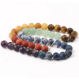 Matte Tiger Eye Jades Beads 6-10mm 15''