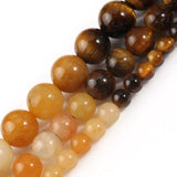 Matte Tiger Eye Jades Beads 6-10mm 15''