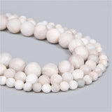 Matte Crazy Agate Stone Beads 4-12MM for Jewelry Making
