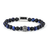 Matte Stone Couple Bracelet Stainless Steel Charm Magnetic Buckle Men Bangles