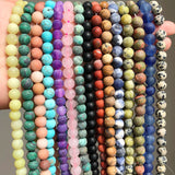 Natural Matte Turquoises Howlite Agates Amazonite Quartz Beads 15''