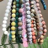 Natural Matte Turquoises Howlite Agates Amazonite Quartz Beads 15''