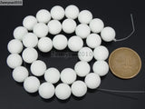 10mm Frosted Alabaster Gems Round Beads 15'' 5 Strands/Pack