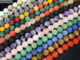 10mm Frosted Alabaster Gems Round Beads 15'' 5 Strands/Pack