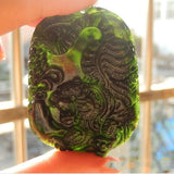 Natural Medicine King Graphite Green Jade Tiger Pendant