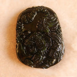 Natural Medicine King Graphite Green Jade Tiger Pendant