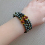 108 Multi-circle Beads Bracelet Natural Medicine King Stone