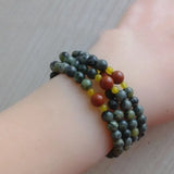108 Multi-circle Beads Bracelet Natural Medicine King Stone