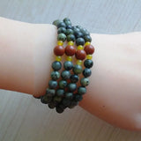 108 Multi-circle Beads Bracelet Natural Medicine King Stone
