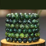 Natural Medicine King Stone Jade Magnetic Bracelet Men Women Healing Gemstone