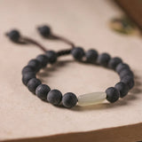 Natural Medicine Pearl Buddha Bead Bracelet Female Hotan Jade Shaped Bead