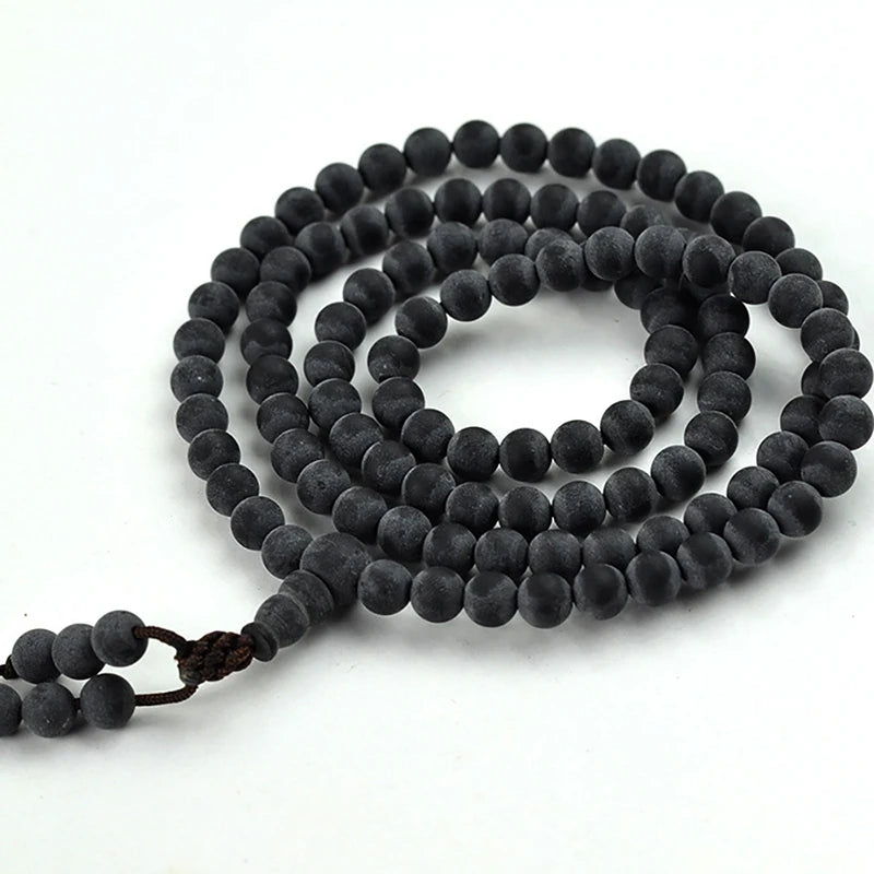 Multilayer Wood Bracelet with 108 Beads Crystal Jewelry