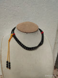 Meteorite Martian Stone Red Coral Beads Necklace
